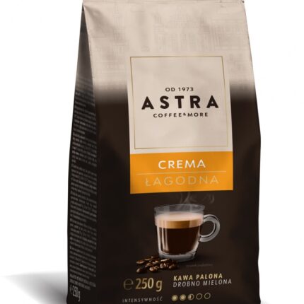 Kawa ASTRA Crema Łagodna, mielona, 250g