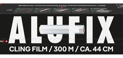 Folia spożywcza ALUFIX Fix-Cut, PVC, 44cmx300m