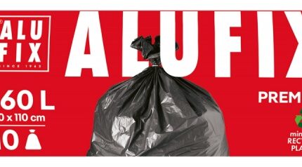Worki na śmieci ALUFIX Profi, LDPE, 160l, 10 szt., czarne