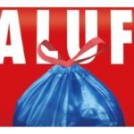 Worki na śmieci ALUFIX, z taśmą ściągającą, LDPE, 35l, 15 szt., niebieskie