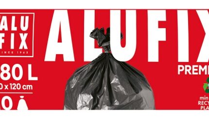 Worki na śmieci ALUFIX Profi, LDPE, 180l, 10 szt., czarne