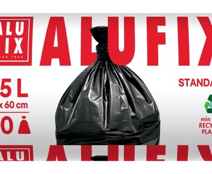 Worki na śmieci ALUFIX, HDPE, 35l, 30 szt., czarne