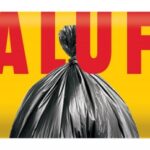 Worki na śmieci ALUFIX Economy, HDPE, 240l, 10 szt., czarna