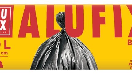 Worki na śmieci ALUFIX Economy, HDPE, 120l, 10 szt., czarne