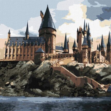 Malowanie po numerach IDEYKA, 40x50cm, Harry Potter: Hogwart za dnia, 1 szt.