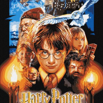 Malowanie po numerach IDEYKA, 40x50cm, metallic, Harry Potter: Plakat, 1 szt.