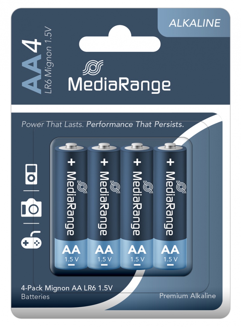 390571-288551-baterie_alkaliczne_mediarange_premium_mignon-800w Baterie alkaliczne MEDIARANGE Premium Mignon AA, LR6, 1,5V, 4szt. - obrazek 1