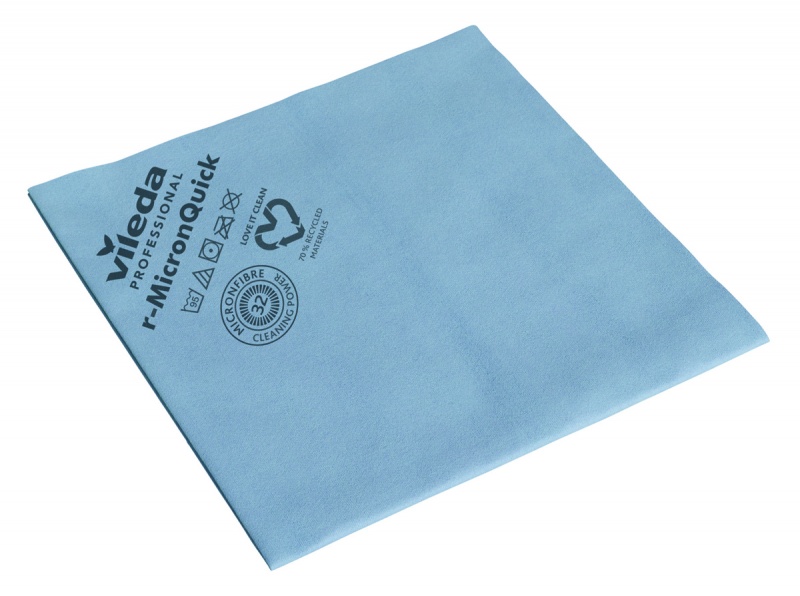 390675-404211-sciereczka_vileda_professional_r_micronquick-800w Ściereczka VILEDA PROFESSIONAL r-MicronQuick, 38 x 40 cm, niebieska (opakowanie 5 szt.) - obrazek 1
