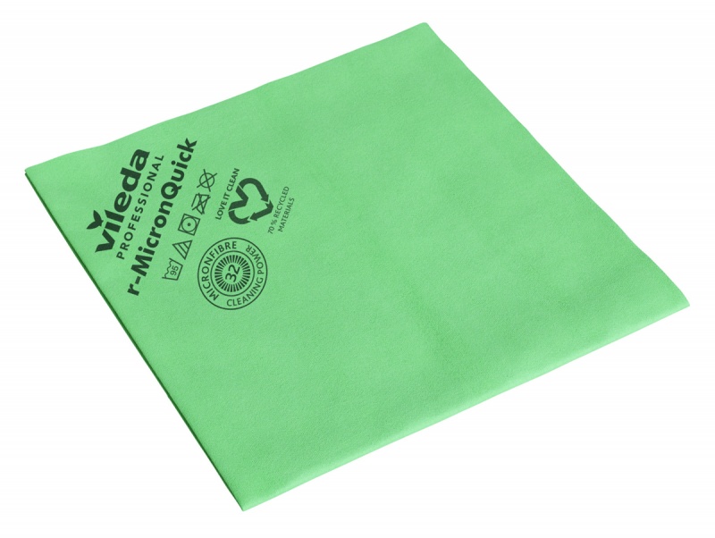 390677-404213-sciereczka_vileda_professional_r_micronquick-800w Ściereczka VILEDA PROFESSIONAL r-MicronQuick, 38 x 40 cm, zielona (opakowanie 5 szt.) - obrazek 1
