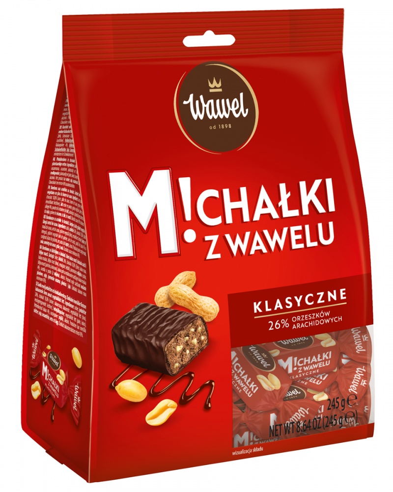391553-405133-cukierki_czekoladowe_wawel_michalki_klasyczn-800w-1 Cukierki czekoladowe WAWEL Michałki, klasyczne, 245g - obrazek 1