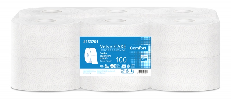 391642-68181-papier_toaletowy_celulozowy_velvet_profession-800w Papier toaletowy celulozowy VELVET Professional Jumbo, 2-warstwowy, 500 listków, 100m, 12szt., biały - obrazek 1