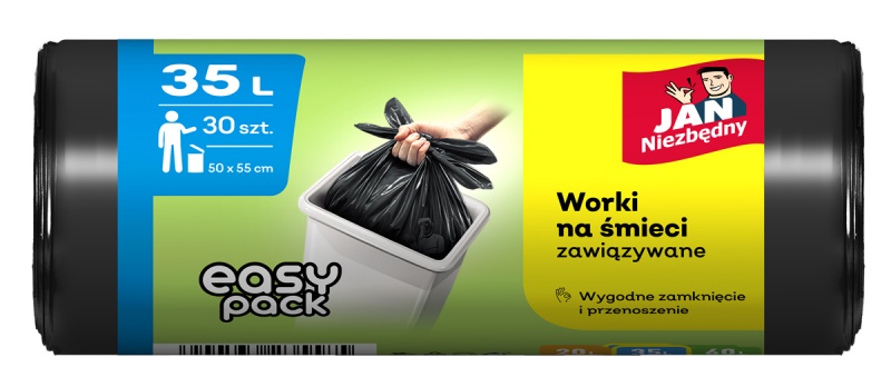 392119-405677-worki_na_smieci_jan_niezbedny_hd_easy_pack_3-800w Worki na śmieci JAN NIEZBĘDNY HD Easy-Pack, 35l, 30szt., czarne - obrazek 1