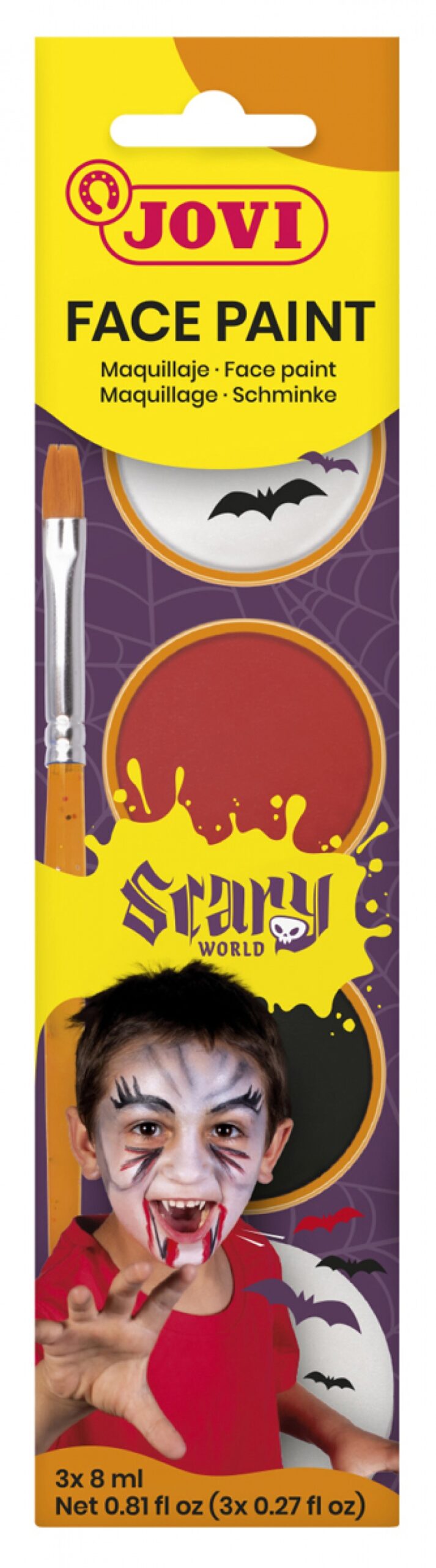 392996-406244-farby_do_malowania_twarzy_jovi_scary_3x8ml_z-800w-scaled-1 Farby do malowania twarzy JOVI Scary, 3x8ml, z pędzelkiem i gąbką, mix kolorów - obrazek 1