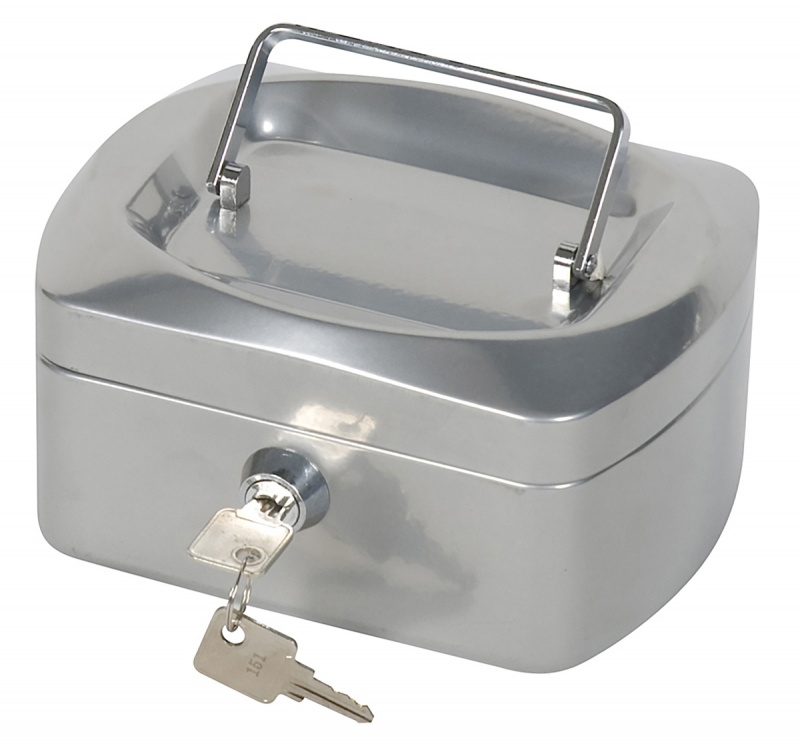 393793-406630-kasetka_na_pieniadze_q_connect_mala_152x120x-800w-1 Kasetka na pieniądze Q-CONNECT, mała, 152x120x80mm, srebrna - obrazek 1