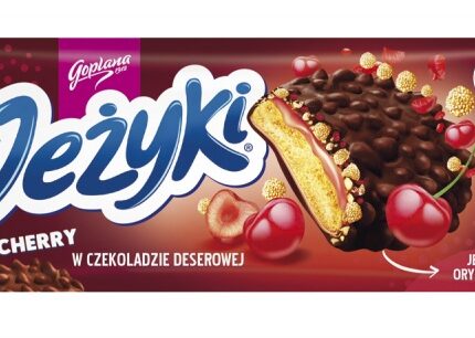 Ciastka JEŻYKI GOPLANA, 140g, dark cherry (opakowanie 20 szt.)