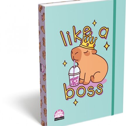 Teczka z gumką ICO Lizzy Lollipop Capybara, przestrzenna, A4, mix kolorów