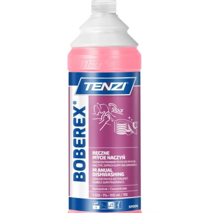 Płyn do mycia naczyń TENZI, zapach gumy balonowej, Boberex, 1l
