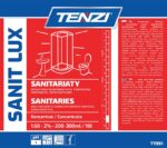 Koncentrat do gruntownego mycia powierzchni sanitarnych TENZI, Sanit Lux, 5l - obrazek 2
