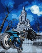 Malowanie po numerach IDEYKA, 40x50 cm, metallic, Batman: Batcycle, 1 szt.