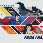 Malowanie po numerach IDEYKA, 30x40 cm, Super Friends: Powerful Together, 1 szt.