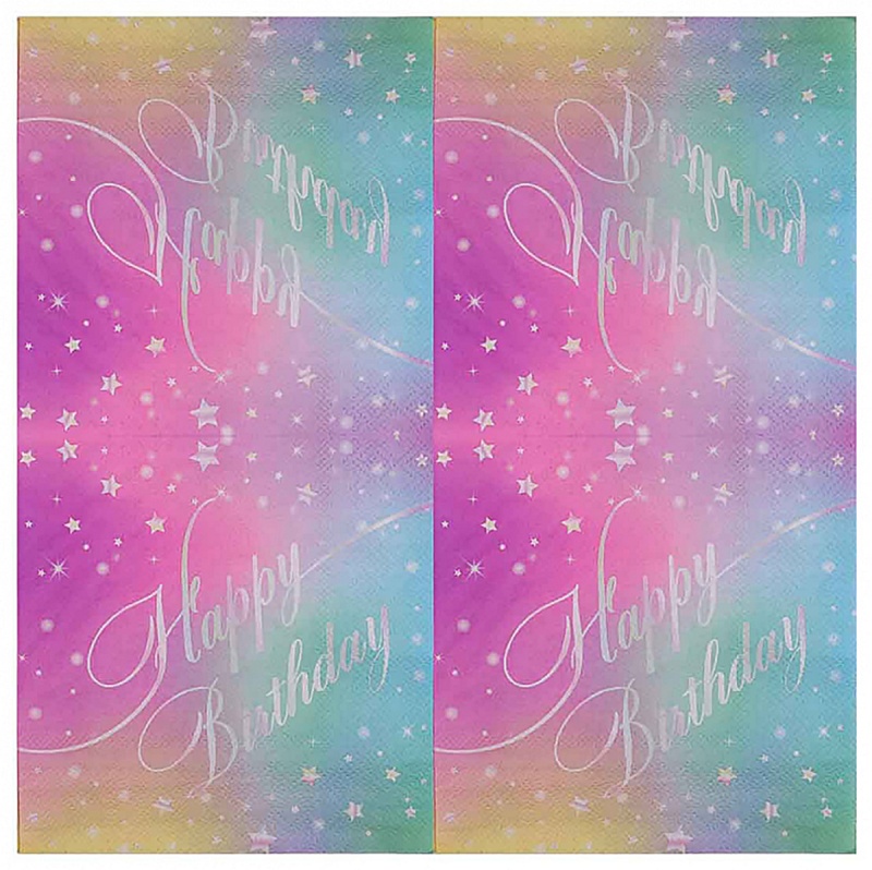 395443-407493-serwetki_papierowe_party_go_happy_birthday_3-800w Serwetki papierowe PARTY GO Happy Birthday, 33x33cm, 10 szt., mix kolorów (opakowanie 12 szt.) - obrazek 1