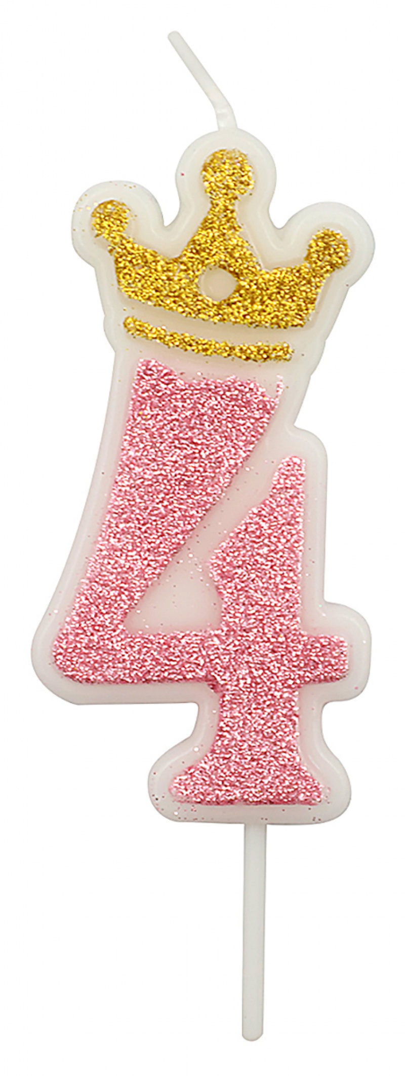 395491-407444-swieczka_party_go_cyfra_4_6_8cm_rozowa-800w Świeczka PARTY GO, cyfra 4, 6,8cm, różowa (opakowanie 12 szt.) - obrazek 1