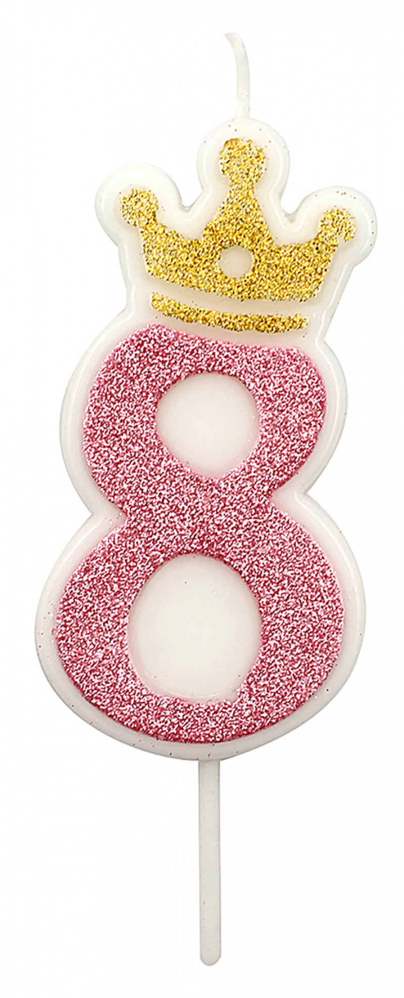 395495-407448-swieczka_party_go_cyfra_8_6_8cm_rozowa-800w Świeczka PARTY GO, cyfra 8, 6,8cm, różowa (opakowanie 12 szt.) - obrazek 1