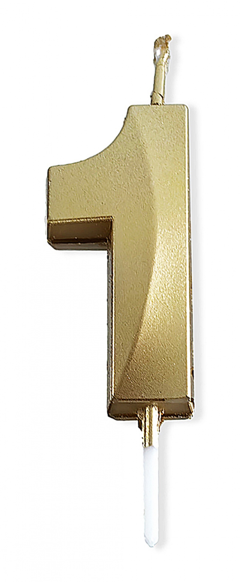 395498-407500-swieczka_party_go_cyfra_1_4_8cm_zlota-800w Świeczka PARTY GO, cyfra 1, 4,8cm, złota (opakowanie 24 szt.) - obrazek 1