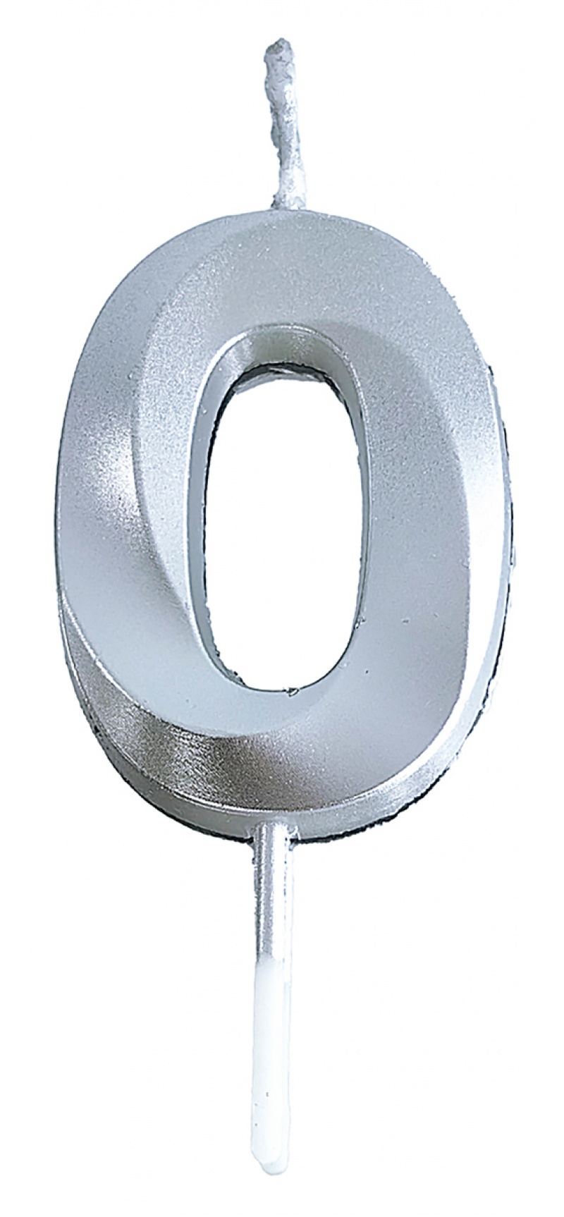 395507-407509-swieczka_party_go_cyfra_0_4_8cm_srebrna-800w Świeczka PARTY GO, cyfra 0, 4,8cm, srebrna (opakowanie 24 szt.) - obrazek 1