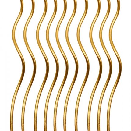 Świeczki spiralne PARTY GO, 14cm, 10 szt., złote (opakowanie 24 szt.)