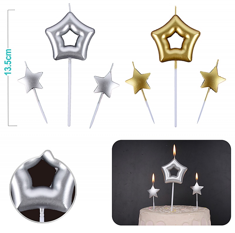395534-407429-swieczki_na_tort_party_go_gwiazdki_13cm_3_sz-800w Świeczki na tort PARTY GO, gwiazdki, 13cm, 3 szt., mix kolorów (opakowanie 12 szt.) - obrazek 1