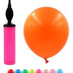 Zestaw balonów PARTY GO, z pompką, 25cm, 25 szt., mix kolorów (opakowanie 12 szt.)