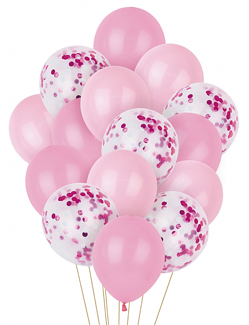 395541-407566-zestaw_balonow_party_go_25_30cm_15_szt_rozow-800w Zestaw balonów PARTY GO, 25-30cm, 15 szt., różowe (opakowanie 12 szt.) - obrazek 1