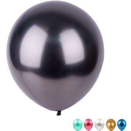 Zestaw balonów PARTY GO, metaliczne, 22cm, 8 szt., mix kolorów (opakowanie 12 szt.)
