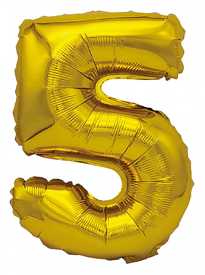 395567-407475-balon_foliowy_party_go_cyfra_5_80cm_zloty-800w Balon foliowy PARTY GO, cyfra 5, 80cm, złoty (opakowanie 12 szt.) - obrazek 1
