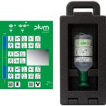 Zestaw do płukania oka PLUM iBox 1, z płynem 0,9%, 500 ml, czarny
