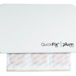 Dozownik PLUM QuickFix Uno, z wkładem plastrów elastycznych 45 szt., biały
