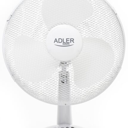 Wentylator ADLER AD 7304, biurkowy, śr. 40cm, 90W, biały
