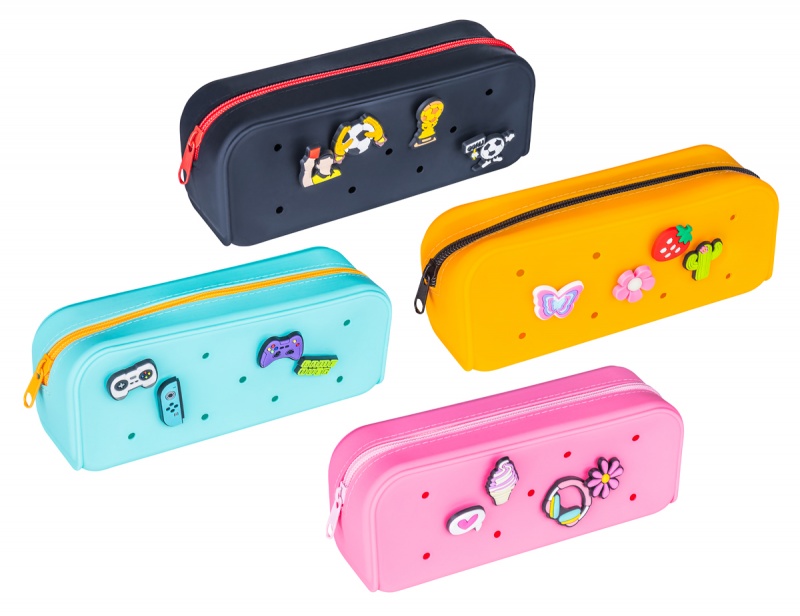 397901-409899-piornik_silikonowy_gimboo_z_4_przypinkami_20-800w Piórnik silikonowy GIMBOO, z 4 przypinkami, 200x60x75mm, mix kolorów - obrazek 1