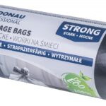 Worki na śmieci DONAU PROFESSIONAL, wytrzymałe, mocne, 120l, 25 szt., czarne
