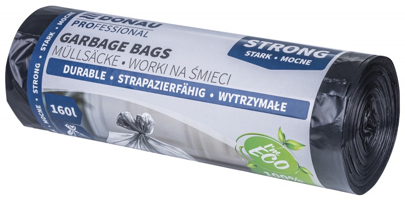 400166-410221-worki_na_smieci_donau_professional_wytrzymal-800w Worki na śmieci DONAU PROFESSIONAL, wytrzymałe, mocne, 160l, 10 szt., czarne - obrazek 1