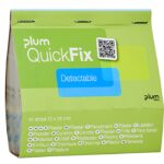 Plastry wykrywalne PLUM QuickFix Detectable, wkład, 45 szt., niebieskie