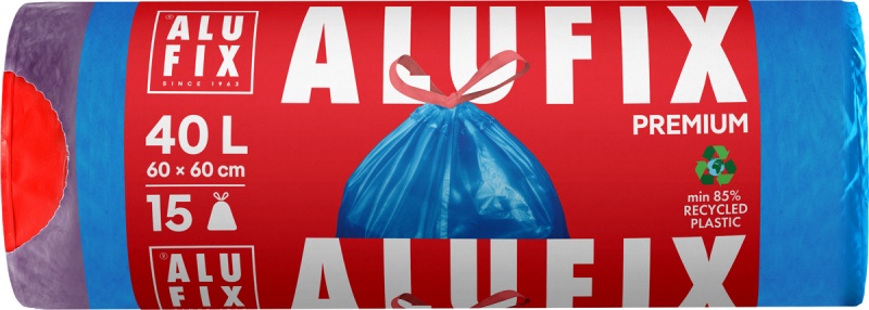 400409-409849-worki_na_smieci_alufix_ze_sciagaczem_ldpe_60-800w Worki na śmieci ALUFIX, ze ściągaczem, LDPE, 60x60cm, 40l, 15 szt., niebieskie - obrazek 1