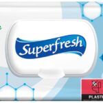Chusteczki nawilżane antybakteryjne SUPERFRESH, z klapką, 72 szt.