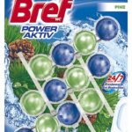 Kulki myjąco-zapachowe do toalet BREF Power Aktiv Pine, 3x50g