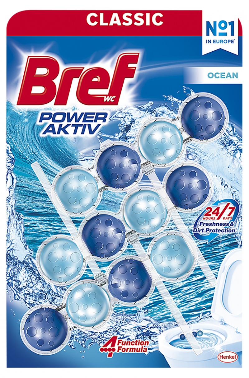 400473-411494-kulki_myjaco_zapachowe_do_toalet_bref_power_-800w Kulki myjąco-zapachowe do toalet BREF Power Aktiv Ocean, 3x50g - obrazek 1
