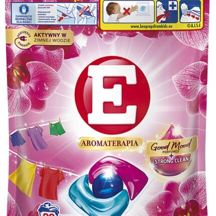 Kapsułki do prania E Aromaterapia Orchidea, kolor, 22 szt.