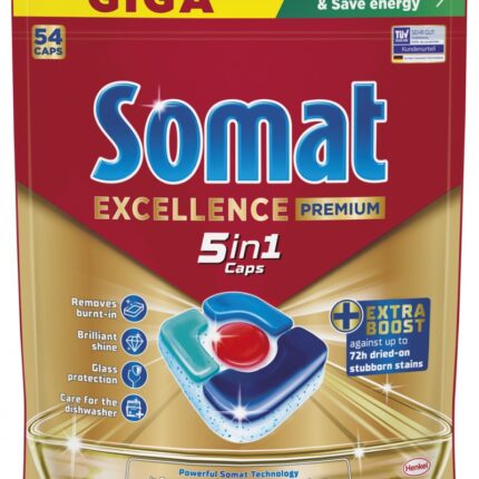 Kapsułki do zmywarki SOMAT Excellence Premium 5w1, 54 szt.