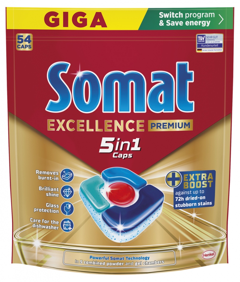 400475-411512-kapsulki_do_zmywarki_somat_excellence_premiu-800w Kapsułki do zmywarki SOMAT Excellence Premium 5w1, 54 szt. - obrazek 1
