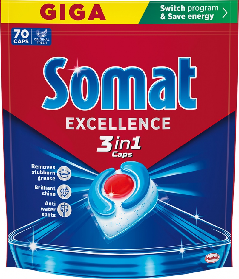 400480-408935-kapsulki_do_zmywarki_somat_excellence_3w1_70-800w-1 Kapsułki do zmywarki SOMAT Excellence 3w1, 70 szt., lemon - obrazek 1